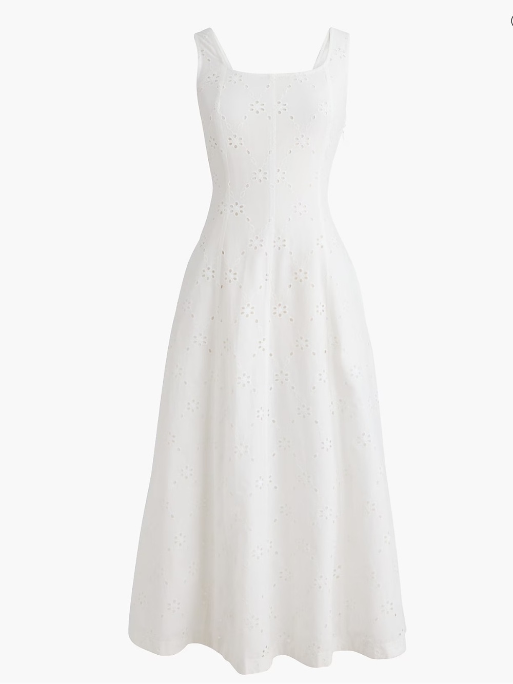 J crew Eyelet embroidered midi dress